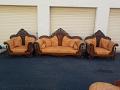 Traditional Design Maharaja Style Sofa Set (3 pcs) Traditional Design Maharaja Style Sofa Set (3 pcs)