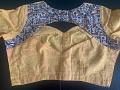 Size 38 Handloom Cotton with Kalamkari Patch Work Blouse