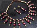 Trendy  Designer Choker necklace in Red Black & Gold!!!!