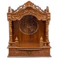 Wooden Engraved Home Puja Mandir Mandap Antique Oakwood Temple 16 X 30 X 39