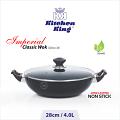 Kitchen King | Kadahi Imperial Classic Wok (Glass Lid) | 28cm / 11" Kitchen King | Kadahi Imperial Classic Wok (Glass Lid) | 28cm / 11"
