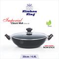 Kitchen King | Kadahi Imperial Classic Wok (Glass Lid) | 30cm / 12"