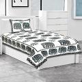 Printed Single Bed Bedsheet with Pillow Cover Printed Single Bed Bedsheet with Pillow Cover