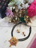 Temple Jewelry-Imitation Necklace Mahalakshmi-Kaanchi-karugamani Beads Temple Jewelry-Imitation Necklace Mahalakshmi-Kaanchi-karugamani Beads