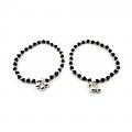 925 Sterling Silver Kids Najariya (Black Beads) Anklet - Style#25 925 Sterling Silver Kids Najariya (Black Beads) Anklet - Style#25