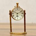 Antique Finish Solid Brass Victorian Design Globe Pillar Table Clock Antique Finish Solid Brass Victorian Design Globe Pillar Table Clock