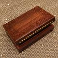 Handcrafted Sheesham Wood Jewellery Box w/ Carving 8" Handcrafted Sheesham Wood Jewellery Box w/ Carving 8"