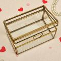Brass Ethnic Jewellery Glass Box 6" Brass Ethnic Jewellery Glass Box 6"