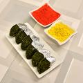 Holi Gift to India - Box of Pista Gujiya with Red & Yellow Gulaal Holi Gift to India - Box of Pista Gujiya with Red & Yellow Gulaal