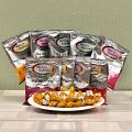 Tempting Holi Gift Hamper for India Gujiya & 9 Packs of Herbal Gulal Color Powder
