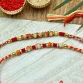 Sparkling Set of 2 Beaded Rakhi