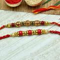 Stunning Beaded Set of 2 Rakhi Stunning Beaded Set of 2 Rakhi