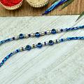 Evil Eye Beaded 2 Rakhi Set Evil Eye Beaded 2 Rakhi Set