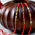 Beautiful Set of 3 Beaded Rakhi