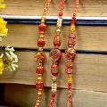 Traditional Set of 3 Om & Swastik Dial Rakhi Traditional Set of 3 Om & Swastik Dial Rakhi