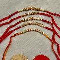 Elegant Five Beaded Rakhi Set Elegant Five Beaded Rakhi Set