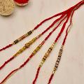 Auspicious Bead Work Rakhi Set Auspicious Bead Work Rakhi Set