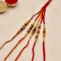 Beautiful Rudraksh & Metal Work Rakhis