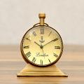 Solid Brass Antique Finish Globe Table Clock Solid Brass Antique Finish Globe Table Clock