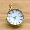 Antique Finish Solid Brass Paper Weight Globe Clock Antique Finish Solid Brass Paper Weight Globe Clock