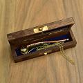 Antique Nautical Boatswain's Pipe in Sheesham Wood Box Antique Nautical Boatswain's Pipe in Sheesham Wood Box