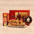 Ganesha Special Wall Hanging w/ Karachi Halwa & Roasted Almonds Can