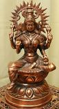 Artistic Large Copper Finish Black Metal Statue of Goddess Lakshmi Maa 24" Artistic Large Copper Finish Black Metal Statue of Goddess Lakshmi Maa 24"
