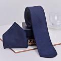 Stylish Navy Blue Tie and Pocket Square Stylish Navy Blue Tie and Pocket Square