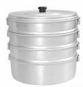 Aluminum Momos Steamer Rice Steaming Cookware Food Vegetable Boiler 11"