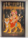 Beautiful Wooden Framed Canvas Print Picture of Maa Durga # 1 - 23 x 33" Beautiful Wooden Framed Canvas Print Picture of Maa Durga # 1 - 23 x 33"