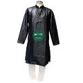 HITESH KURTA PAJAMA SET (Black & Off white / Banarasi Silk) - M-XL