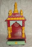 Mutli Color Handcrafted Traditional Wooden Mandir 8" X 11" Mutli Color Handcrafted Traditional Wooden Mandir 8" X 11"