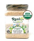 Rani Organics Psyllium Whole Husk Powder (Isabgol), Dietary Fiber Supplement, USDA Organic 9.8oz (280g) PET Jar ~ All Natural | Vegan | Gluten Free Ingredients | NON-GMO | Indian Origin Rani Organics Psyllium Whole Husk Powder (Isabgol), Dietary Fiber Supplement, USDA Organic 9.8oz (280g) PET Jar ~ All Natural | Vegan | Gluten Free Ingredients | NON-GMO | Indian Origin