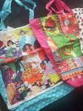 Cotton Twill Tote Bags with Ethnic Design 15" x 13"
