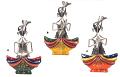 Rajasthani Metal Emboss Painting Musician Man Sitting Showpiece Rajasthani Metal Emboss Painting Musician Man Sitting Showpiece