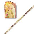 Elegant Rakhi With Golden Leaves + Roli & Chaval Elegant Rakhi With Golden Leaves + Roli & Chaval