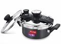 Prestige Clip-On Mini Hard Anodised Aluminium Pressure Cooker, 2 Litres