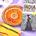 Evil Eye Rudraksha Rakhi With Thali And Amul Chocolate