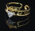 Alloy Ring in Golden Color