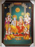 Beautiful Wooden Framed Canvas Print Picture of Ram Darbar # 3 - 23 x 33" Beautiful Wooden Framed Canvas Print Picture of Ram Darbar # 3 - 23 x 33"