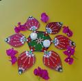 Diwali Red Green Meenakari 7 Pcs Rangoli Set Diwali Red Green Meenakari 7 Pcs Rangoli Set