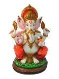 Beautiful n Colorful Fiber Ganesh Statue - 15.5" # 18