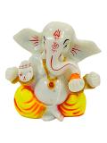 Beautiful n Colorful Fiber Small Ganesh Statue - 4.75" # 24 Beautiful n Colorful Fiber Small Ganesh Statue - 4.75" # 24