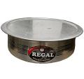 Large Aluminum Heavy Duty Biryani Lagan / Lagdi w/ Lid - 18.75 - 29.25"