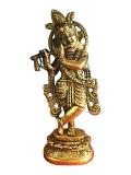 Brass Made Exclusive Kirshna Statue No. 2 - 10" Brass Made Exclusive Kirshna Statue No. 2 - 10"