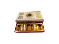 Decorative Empty Dry Fruit Boxes in Square Shape - 6 Compartment (cream)