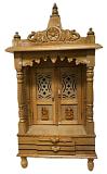 Sevan Wood White Teak Exquisite Mandir In 3 Sizes - 14", 18" & 21" Sevan Wood White Teak Exquisite Mandir In 3 Sizes - 14", 18" & 21"