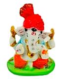 Beautiful n Colorful Fiber Very Small Ganesh Statue - 3" # 6
