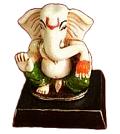 Polyresin Beautiful Big Ear Lord Ganesha Statue 3.5"