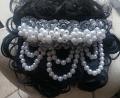 White Pearl Fancy Women Bridal Gajra for Hair White Pearl Fancy Women Bridal Gajra for Hair